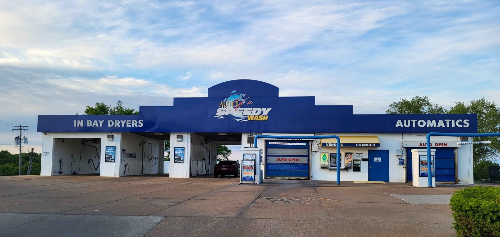 Kraken Car Wash Desoto — exterior with self-serve bays and two touchless automatics